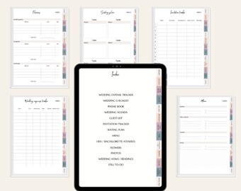Wedding planner digitale, wedding goodnotes Planner, wedding notability Planner, wedding planner, digital planner, wedding organizer