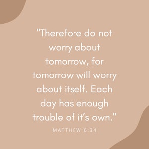 Scripture Printables on Worry and Anxiety - Etsy