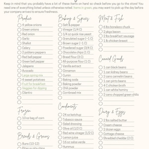 Guests for the Weekend Meal Planner - Menu, Grocery List, Recipes, and