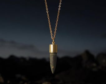 Genuine WW2 Bullet Pendant | Necklace | Beautiful Patina | Handmade Jewellery | .303 Army Rifle Ammo | British Military Antique