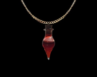 Blood Vial Pendant Select Style Vampire |halloween Gothic