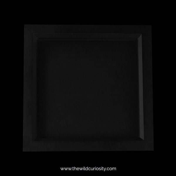 Matte Black Deep Shadow Box | Schlichter Display-Rahmen | Kastenrahmen | Wandkunst | Kunst- und Bastelbedarf | DIY