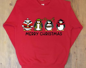 Penguin crew Unisex Adult Christmas Jumper