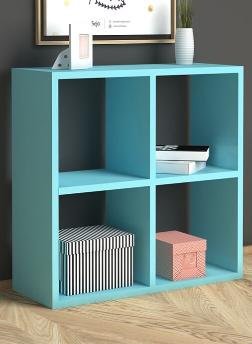 Estantería de cubo Estantería de madera Estantería de madera | Etsy