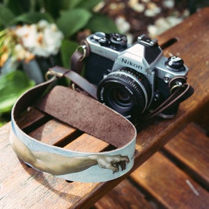 Leather Camera Neck Strap Gift Custom Strap for Photographers DSLR - for Fujifilm, Canon, Nikon, Sony Alpha, Leica
