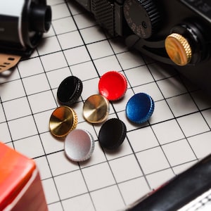 Solid Brass Soft Shutter Release Button for 35mm Film Cameras - Perfect Fit for Fuji X100V / Leica M / Canon/ Nikon