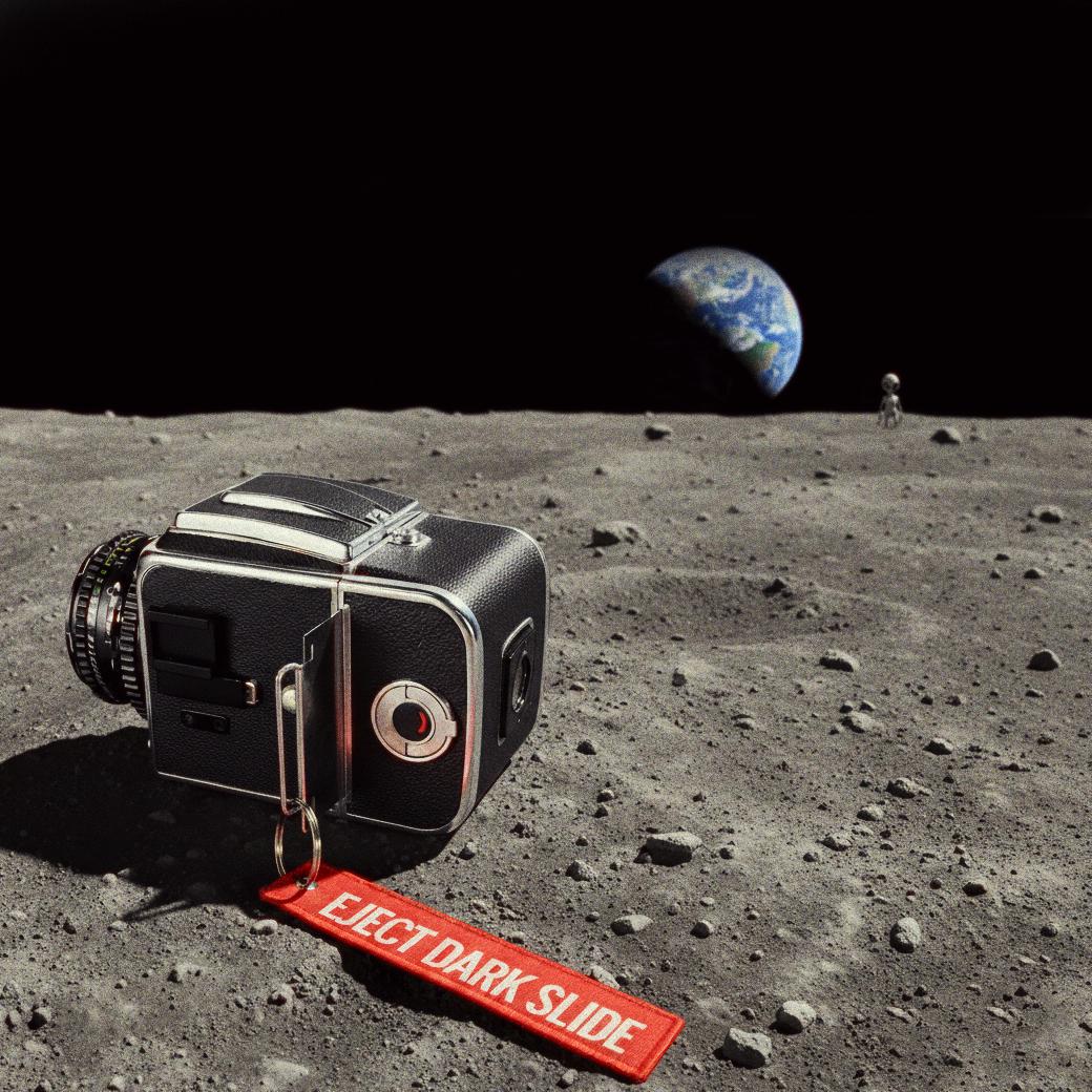 Insert Plaqué Or Hasselblad – 10 Ans Sur La Lune – Ouvert Jamais Utilisé