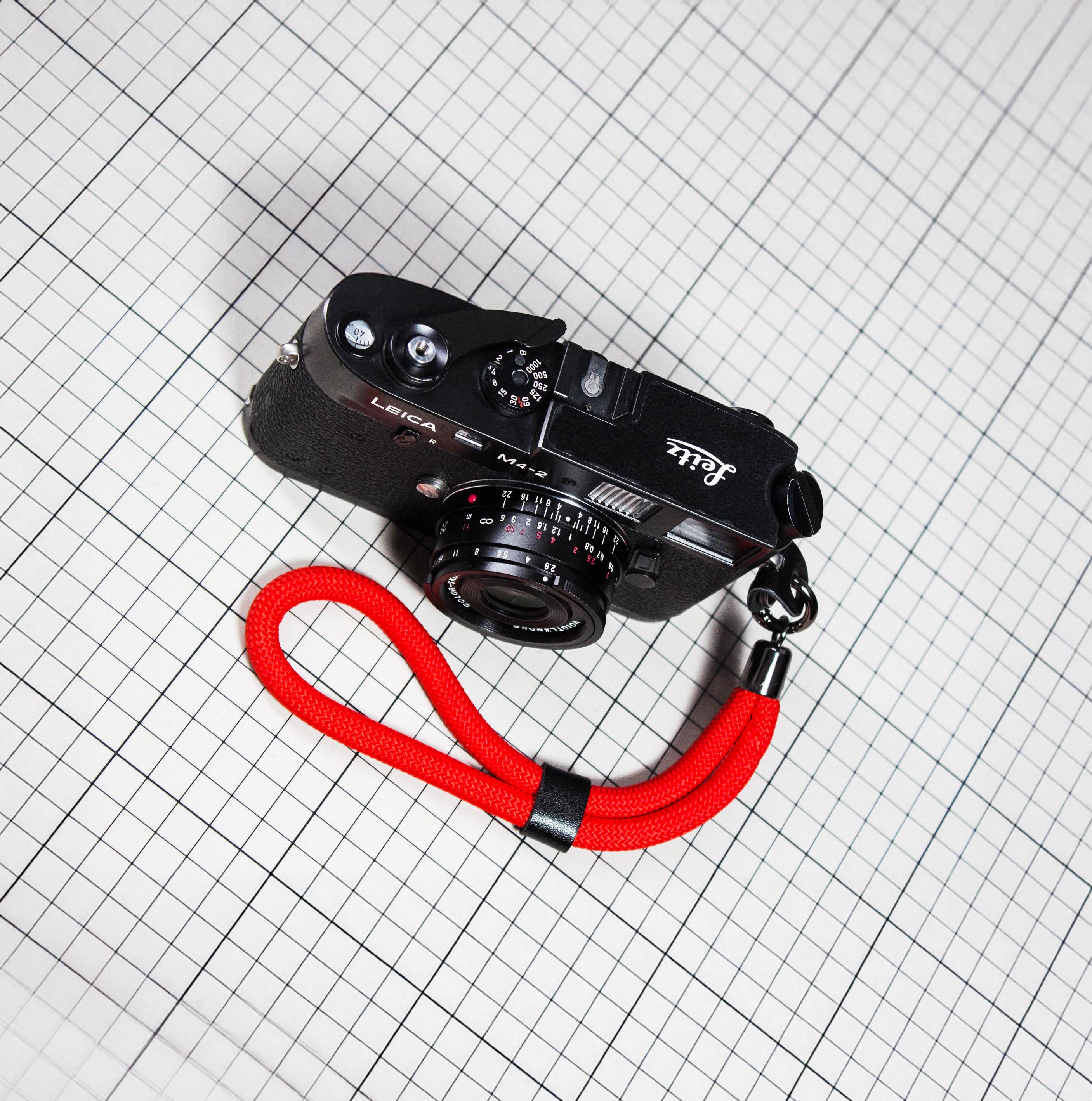 JTKREW Cinghia Macchina da Polso per Fotografica a Sgancio Rapid in Corda di Paracord per DSLR/SLR, Laccio da Polso per Fotocamera (Nero