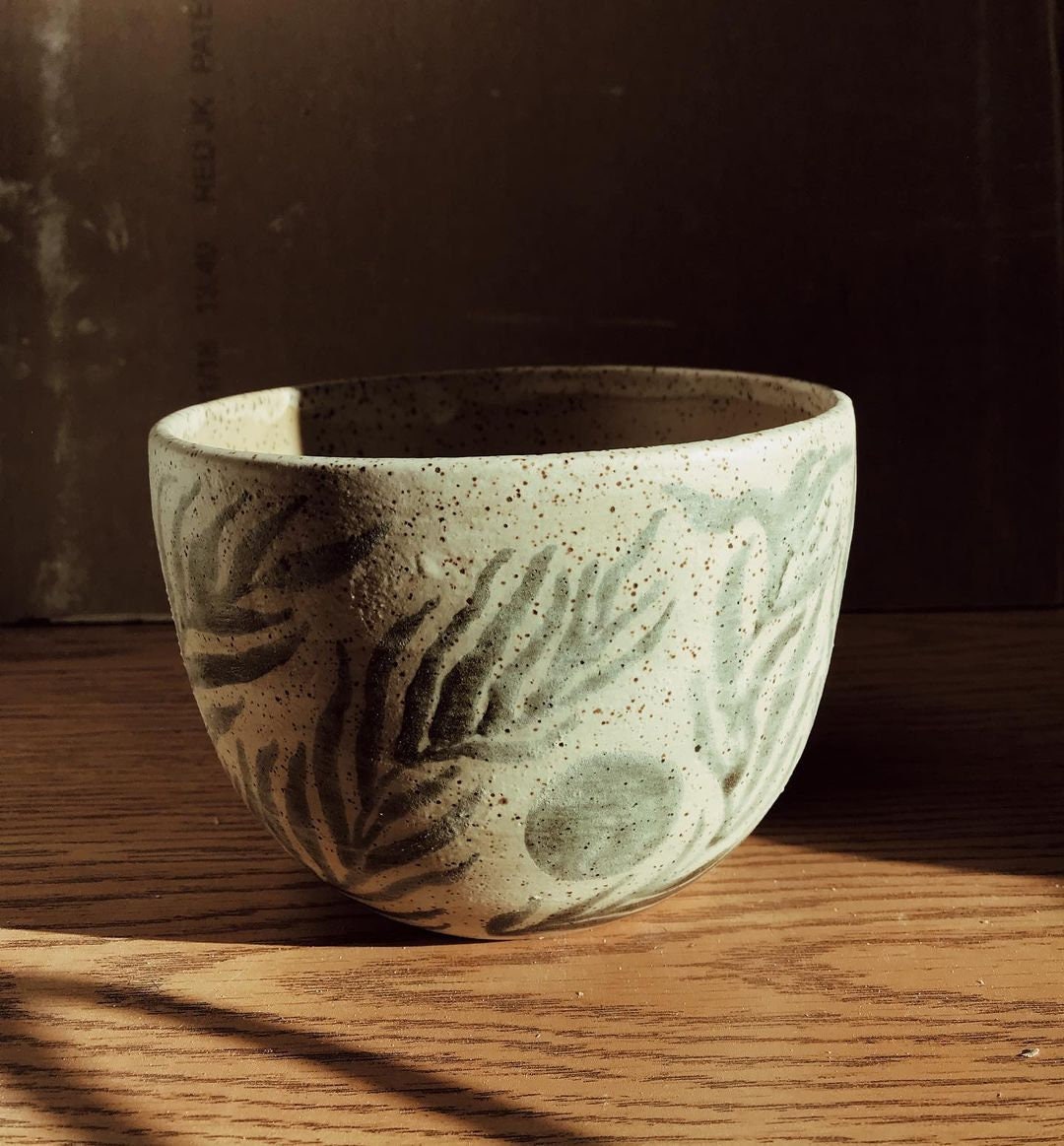 Floral handgemachte Keramik Schale handgemachte Geschenk für Etsy