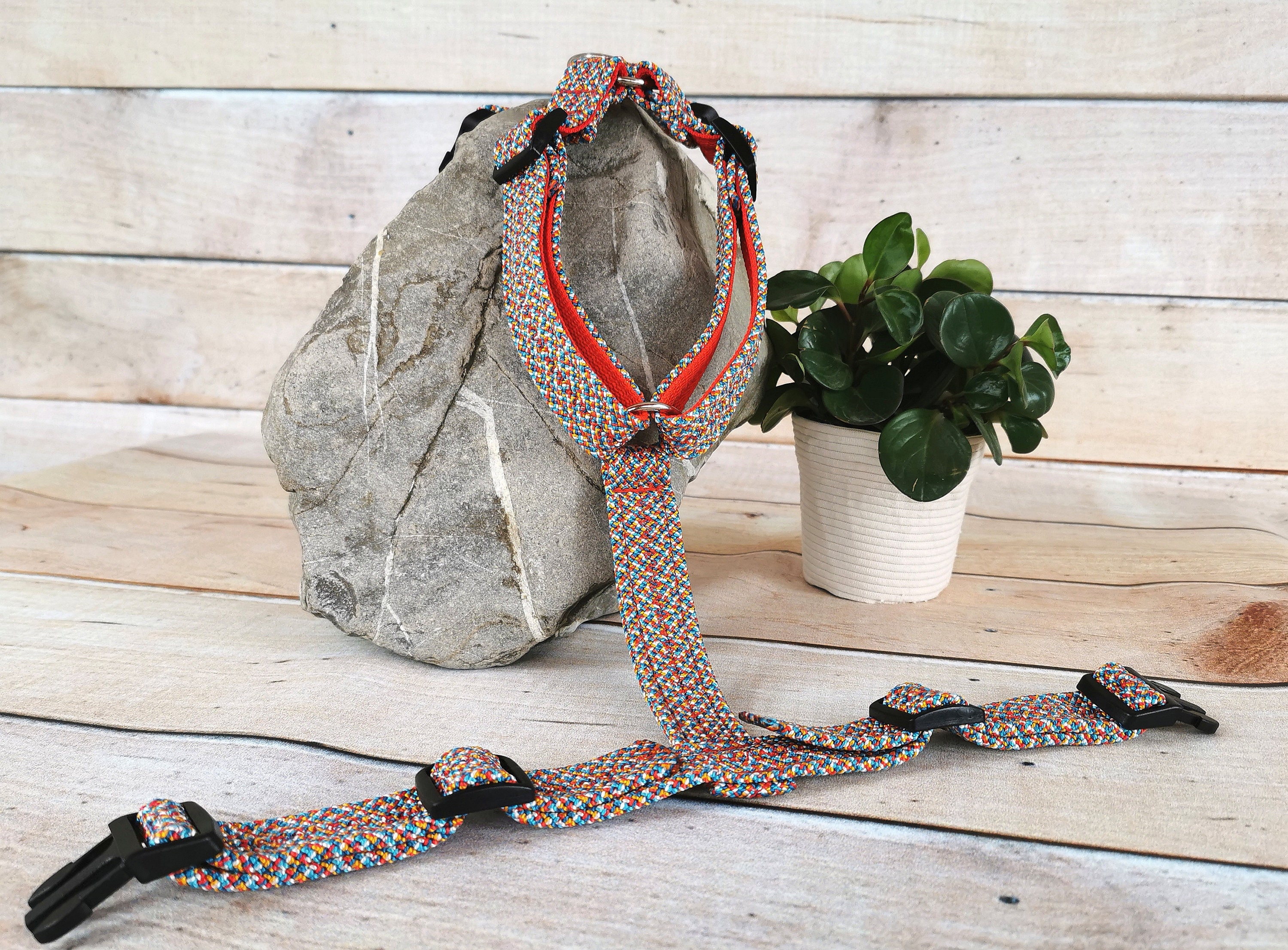 Dog harness made of climbing rope size XS chest harness Etsy