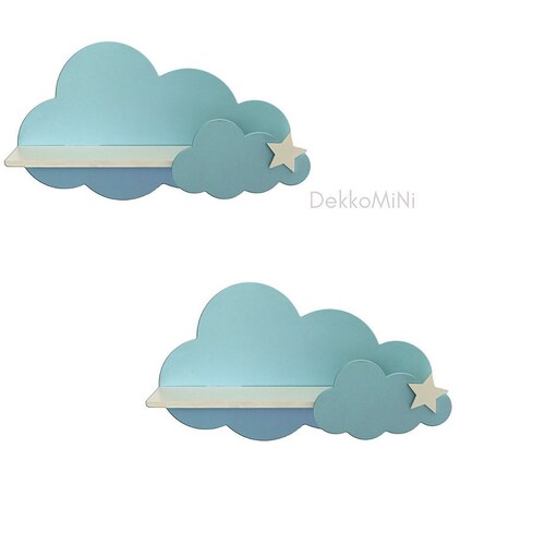 Set of 2 Cloud Shelf Nursery Room Decor Shelf for Baby Etsy