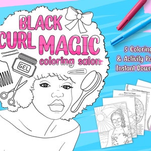 Black Curl Magic Coloring Salon