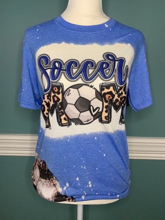 Soccer Mom Bleached Shirt, Soccer Mama t-shirt, Soccer Mom Tee, Bleached shirt, Soccer Shirt