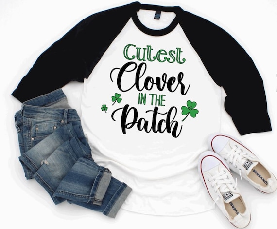 Cutest Clover in the Patch St Patricks Day Shirt, Toddler St Patricks day shirt girls, St Patricks Day shirt kids, St Patricks outfit boys