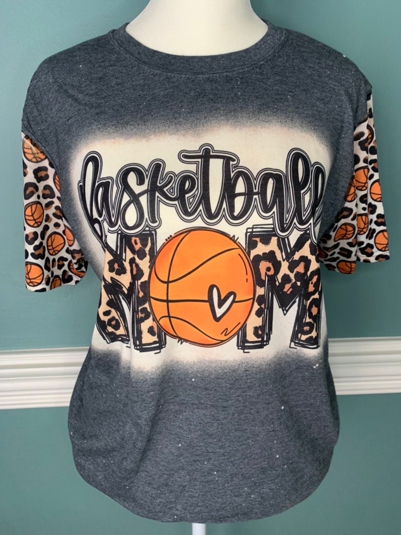 Basketball Mom Bleached Shirt Basketball Mama T-shirt | Etsy