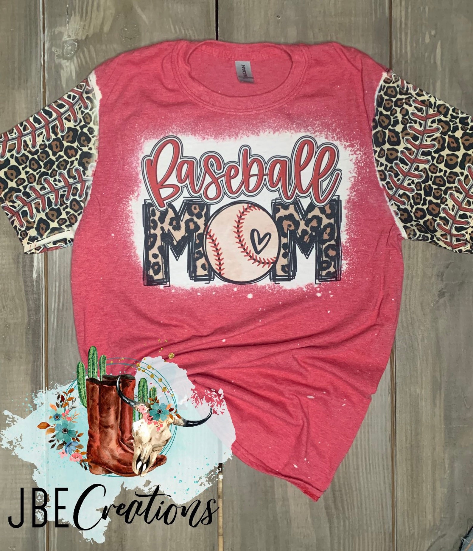 Baseball Mom Bleached Shirt Baseball Mama Shirt Baseball Mom Etsy