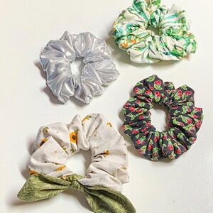 Hair scrunchies /  Elastic Hair Tie / Hair Scarf Scrunchies / Gift For Her / Birthday Gift