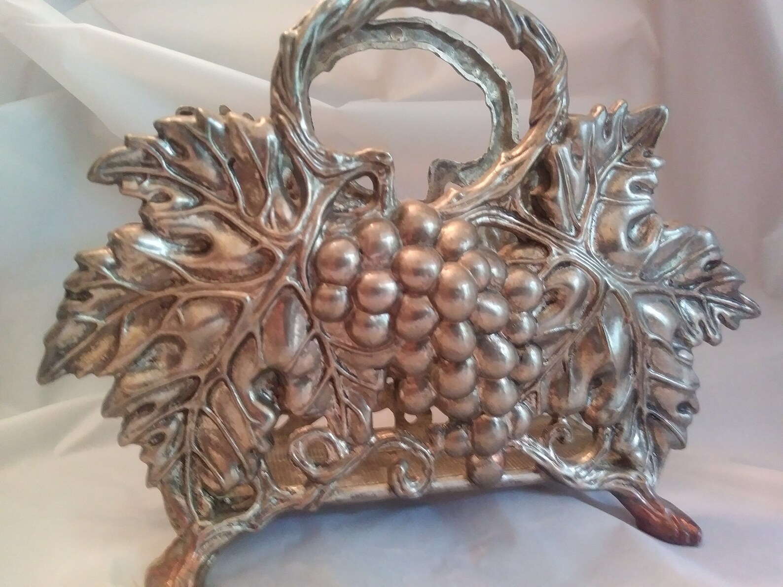 Godinger Silver Art Company Napkin Holder With Grapes and Etsy