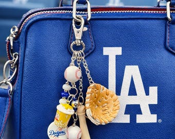 LA Dodgers Keychain Purse Disk Charm