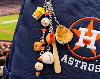 Houston Astros Baseball Purse Charm