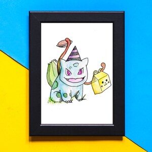 Fan art Digital art Cartoon, Shiny Bulbasaur, png