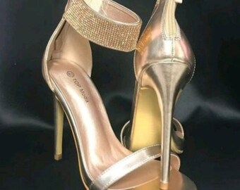 simple gold heels