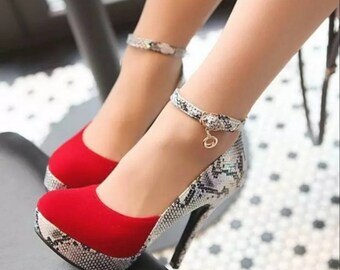 red black heels