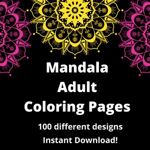 Mandala Coloring Pages for Adults