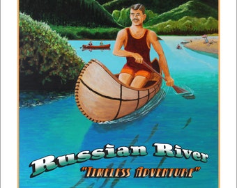 Russian River - Wine Country Posters & Art - Souvenir Travel Gift - Home Decor