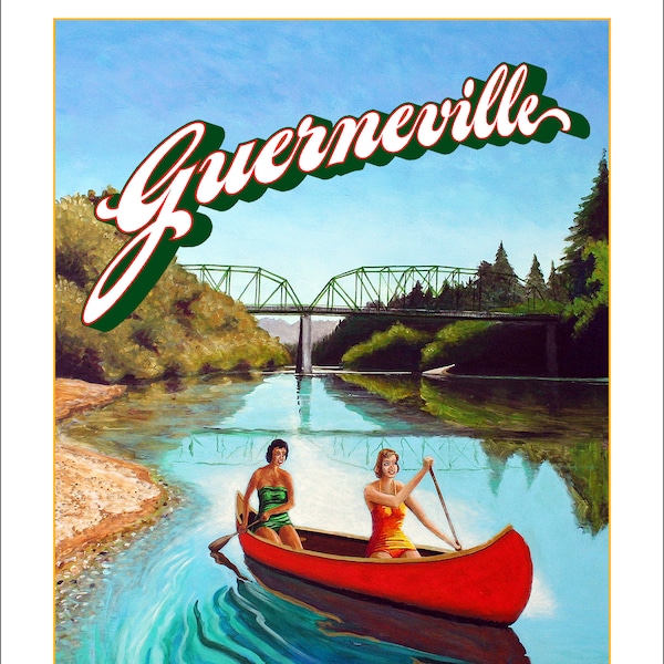 Guerneville - Wine Country Posters & Art - Souvenir Travel Gift - Home Decor