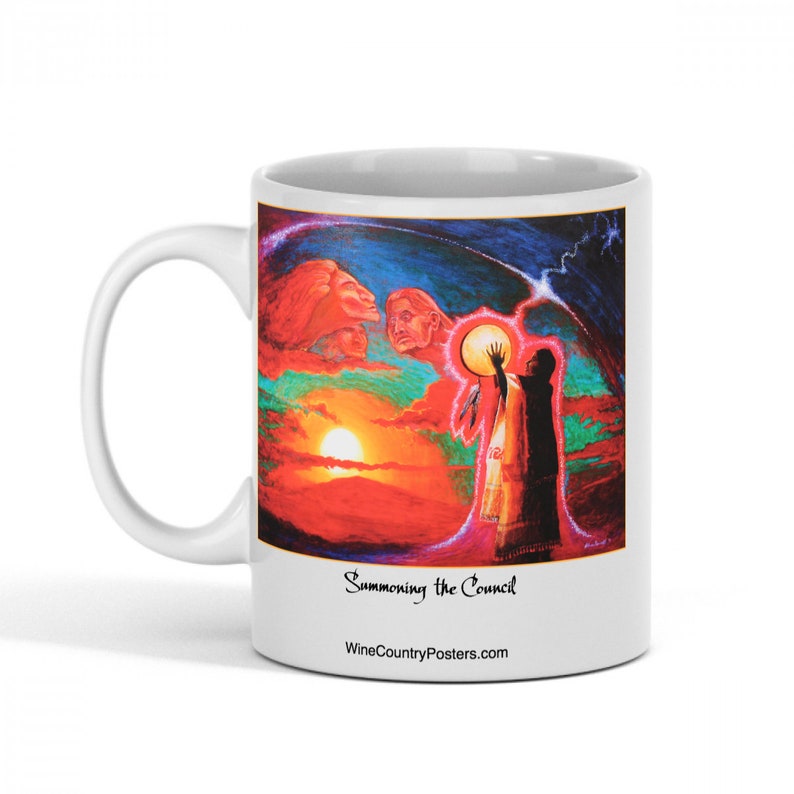 WineCountryPosters Summoning the Council Mug