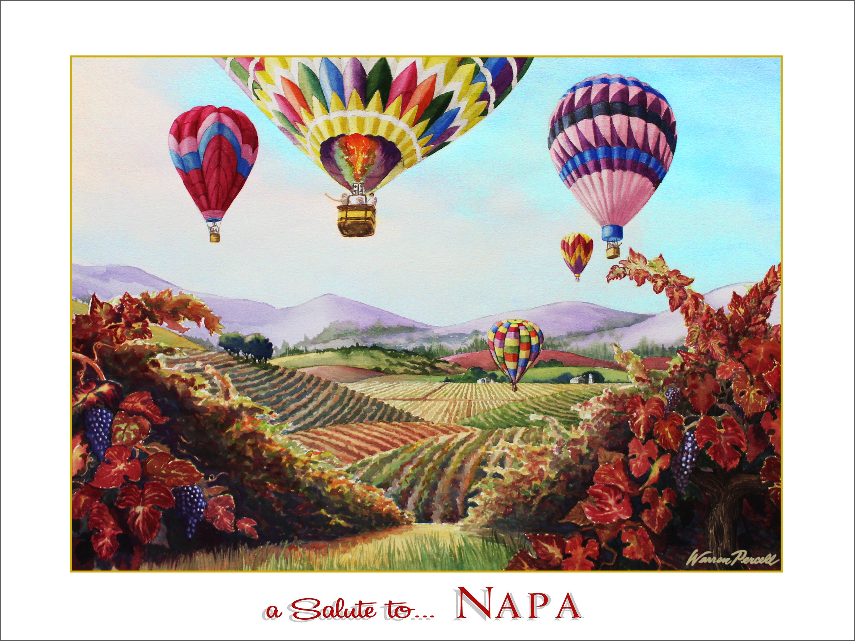 Salute to Napa Valley Wine Country Posters & Art Etsy