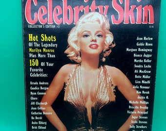 vintage Celebrity Skin Special Magazine Une édition collector de la haute société Marilyn Monroe