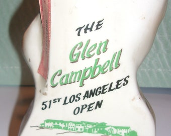 In Box 12.5 Tall 1976 Glen Campbell Los Angeles Open Decanter NO Alcohol-Empty Decanter Jim Beam Distilling Co In Box 12.5 Tall 1976 Glen Campbell Los Angeles Open Decanter NO Alcohol-Empty Decanter Jim Beam Distilling Co