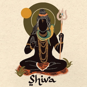 Spiritual | Shiva| Shiva Deity Wall Art | God Shiva Art | Hindu God Home Decor Art | Shiva Art | Shiva Hindu God | God Of Yoga | Hindu Art