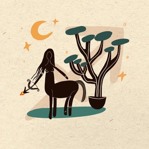 Zodiac Art | Sagittarius | Constellation Art| Star Sign Art | Zodiac Sign Art | Zodiac Poster | Astrological Print | Celestial Art