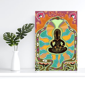 Spiritual Art | Prana Art | Sacred Art | Yoga Art | Meditation Art | Psychedelic Artworks | Art For Her | Mindfulness Art | Energy Art