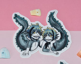 Twisted Jade & Floyd Eel Sticker