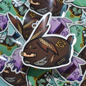 Genshin Bunny ZHONGLI, Sticker!!