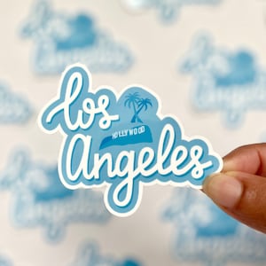 Los Angeles Blue Sticker | Waterproof Laptop/Water bottle Sticker