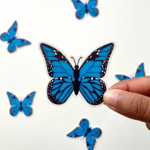 Blue Butterfly Sticker | Waterproof Laptop/Water bottle Sticker
