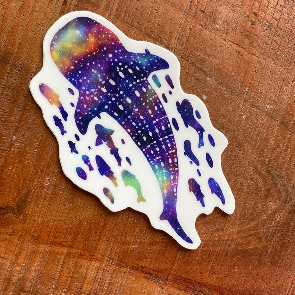 Whale Shark Galaxy Sticker