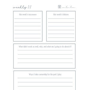 One-on-One Template for Employee Development | Weekly 1:1 Meeting | Version 2