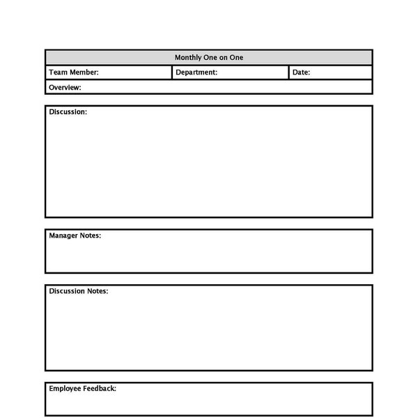 Monthly One in One Template Etsy Canada