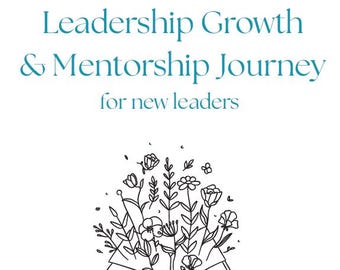120 Day Leadership Development Workbook | 245 Page Printable Planner for New Managers, Professional Growth, Confidence & Team Management