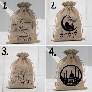 Eid Mubarak GIFT bag Personalized drawstring bag/ kids gift bag, eid gift bag