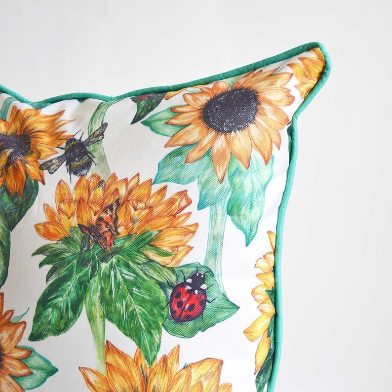 Sunflowers Water Proof Outdoor Cushion Cover image 3