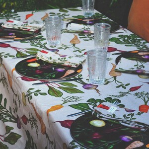 Root veg linen napkins Single napkin image 4