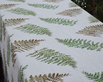 Ferns Linen Tablecloth