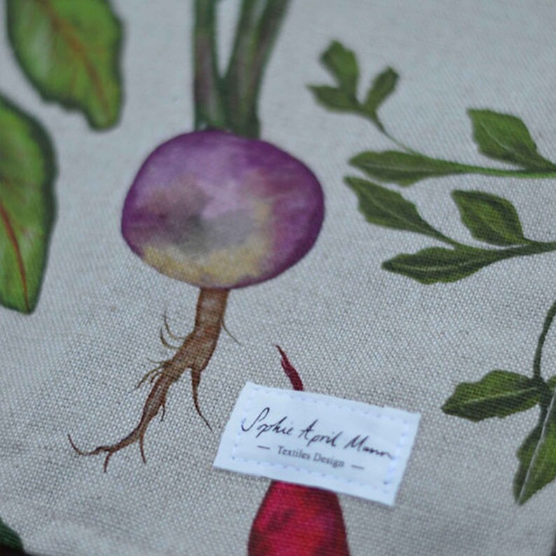 Root veg linen napkins Single napkin image 6